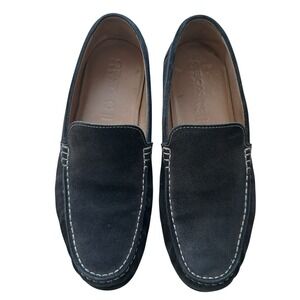 Geox Respira Moccasins Loafers‎ Driving Shoes  Men's 42 US 9 Black Suede Leather